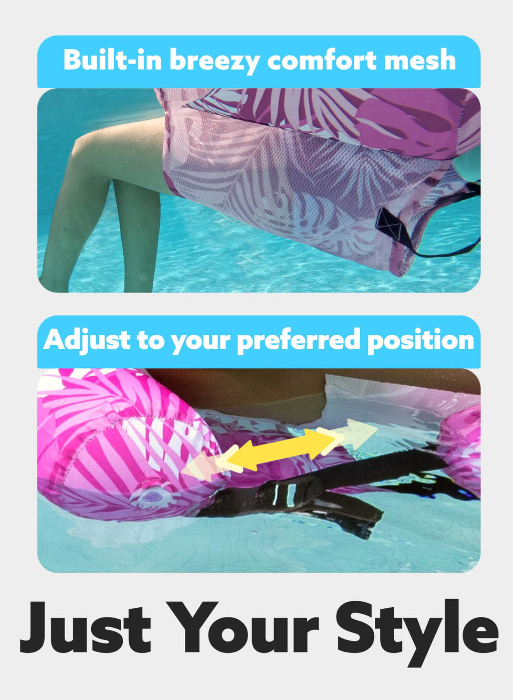 2PCS Pool Chairs,Inflatable Pool Floats for Adults,Blow up Pool Noodles Floats for Pool Party Summer Water Fun
