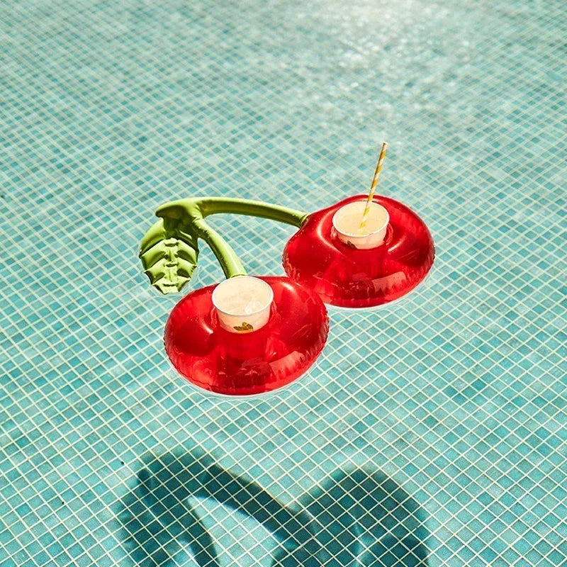 Air Mattresses for Cup Inflatable Flamingo Drinks Cup Holder Pool Floats Bar Coasters Floatation Devices Cute Toy Drink Holder