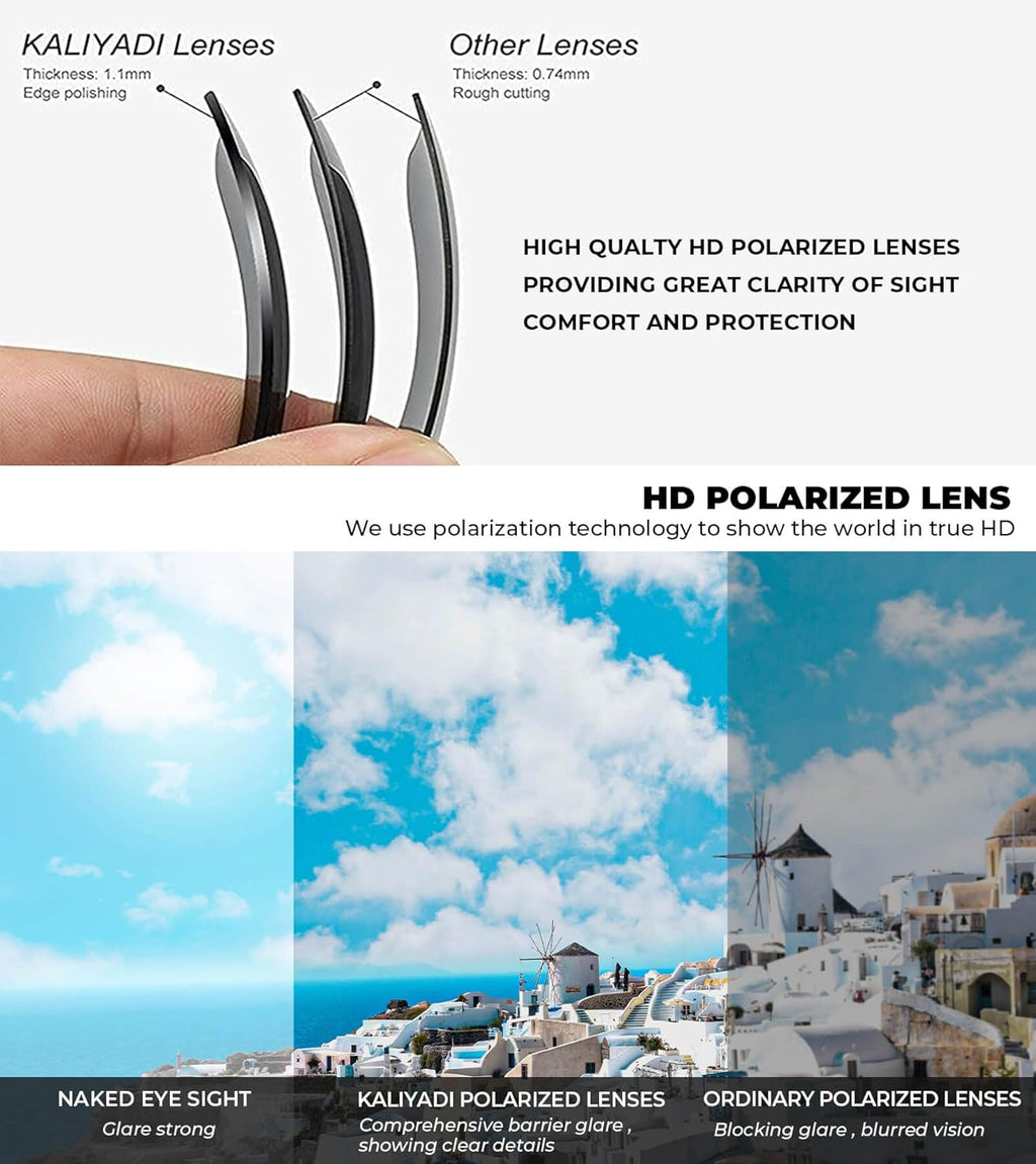 Polarized Sunglasses for Men and Women Matte Finish Sun Glasses Color Mirror Lens UV Blocking (3 Pack)