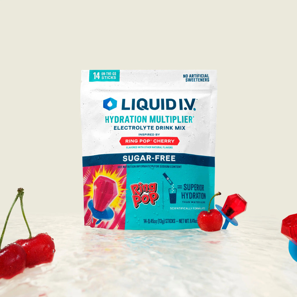 Liquid I.V. Sugar-Free Hydration Multiplier - Cherry Ring Pop Flavor 
