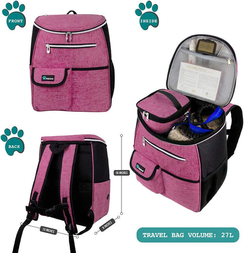 Ultimate Pink Dog Travel Backpack - Airline Approved, Perfect for Adventures with Your Furry Friend!