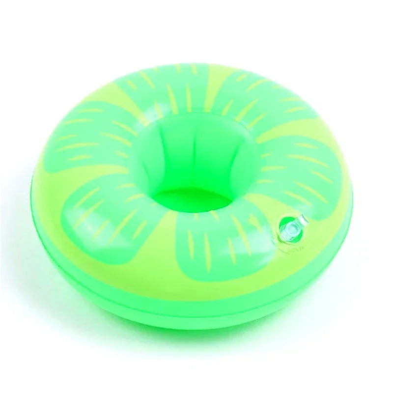 Air Mattresses for Cup Inflatable Flamingo Drinks Cup Holder Pool Floats Bar Coasters Floatation Devices Cute Toy Drink Holder