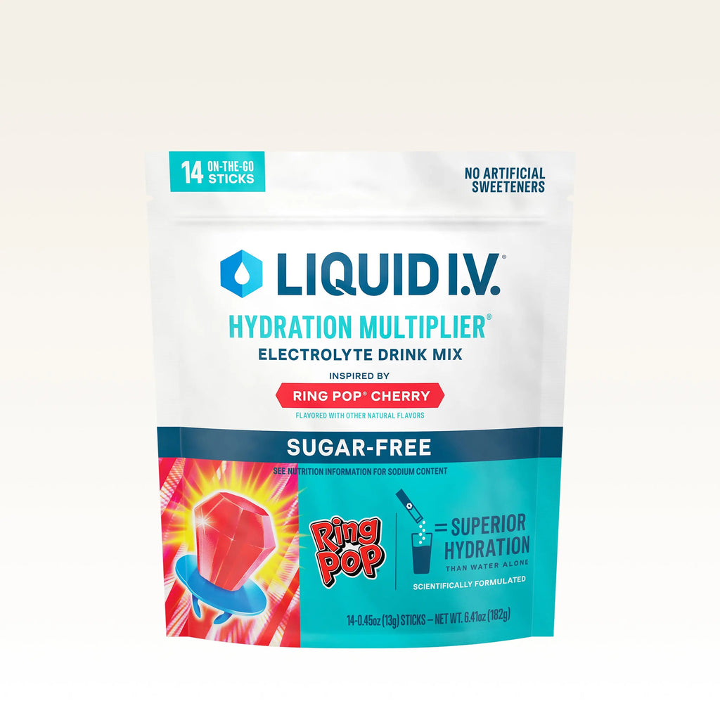 Liquid I.V. Sugar-Free Hydration Multiplier - Cherry Ring Pop Flavor 